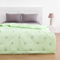 Одеяло Бамбук 172х205 см, полиэфирное волокно 200 гр/м, пэ 100