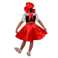 Карнавальный костюм 'Красная шапочка', шапка, блузка, юбка, р. 32, рост 122-128 см