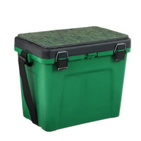 Ящик зимний, зеленый малый 'Три Кита', 4 отделения для приманок, 310 х 360 х 240