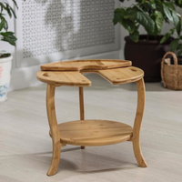 Столик-поднос для кальяна, 38x35 см, бамбук