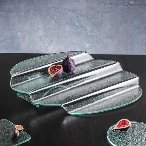Блюдо стеклянное сервировочное Magistro 'Авис', 4 ступени, 31x45x12,5 см