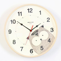 Часы настенные, серия Интерьер, 'Сова', d-30.5 см, плавный ход