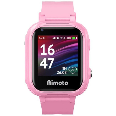 Детские смарт-часы Aimoto Lite, 1.44', 2G, звонки, SOS,история перемещений,сообщения,розовые