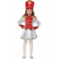 Карнавальный костюм 'Мажорета', жакет, юбка, кивер, р.116-60