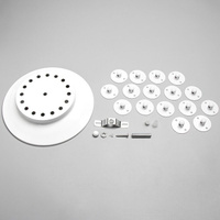 Комплект для светильника 'Паук-16' белый 25х25х4см