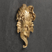 Подвесной декор 'Венецианская маска 1' 27х14см, бронза