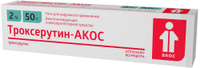 Троксерутин-АКОС гель д наруж.прим. 2% 50г Синтез