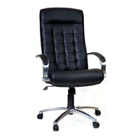 Кресло Евростиль Style CH, натуральная кожа, черное (CH8500)